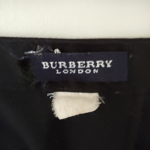 Burberry London Black Cotton Pants Vintage Size 2 - Picture 14 of 14